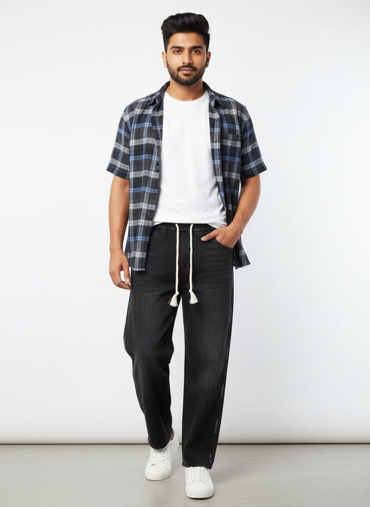 Stylish Black Denim Pants