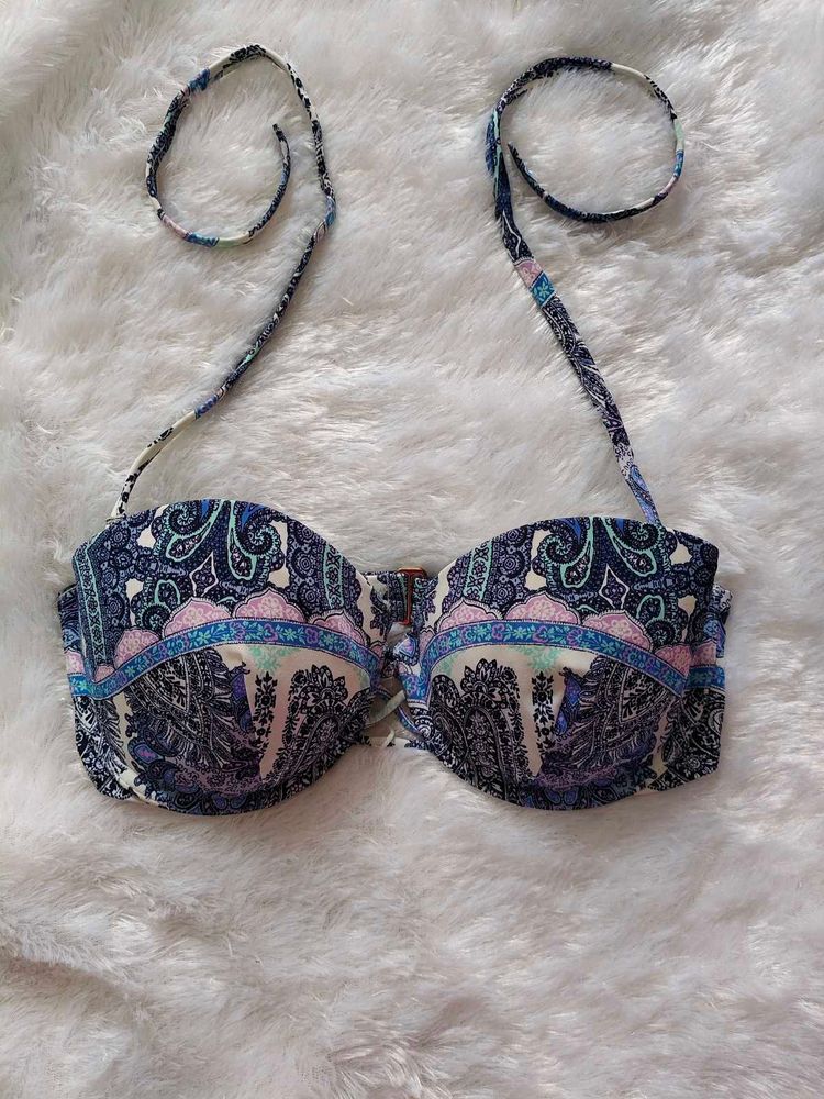 Boho Paisley Print Bikini Top