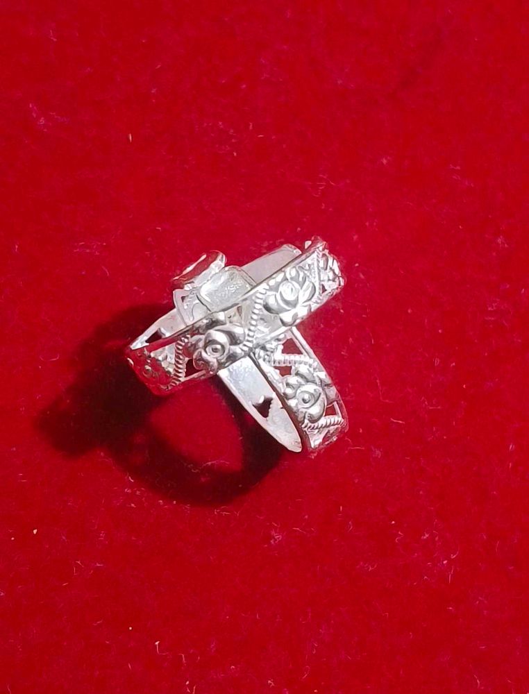 new design pure silver toe ring