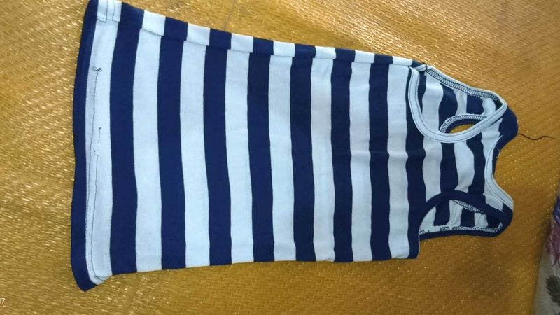 Blue &amp; White Striped Tank Top