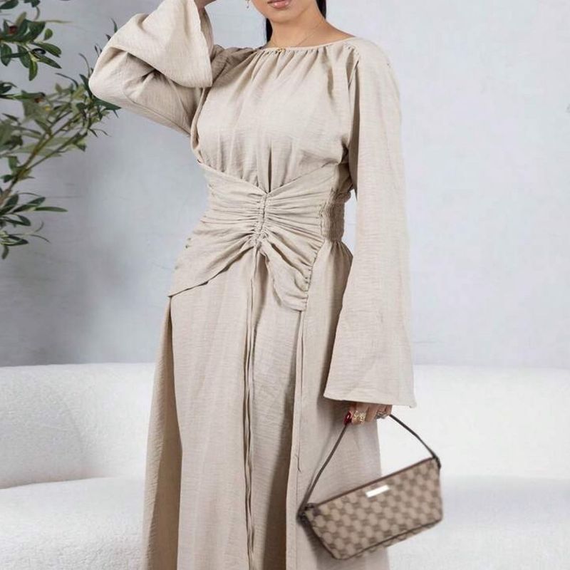 Elegant Ruched Maxi Dress