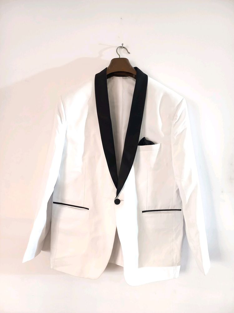 White &amp; Black Colored Suit (Mens)