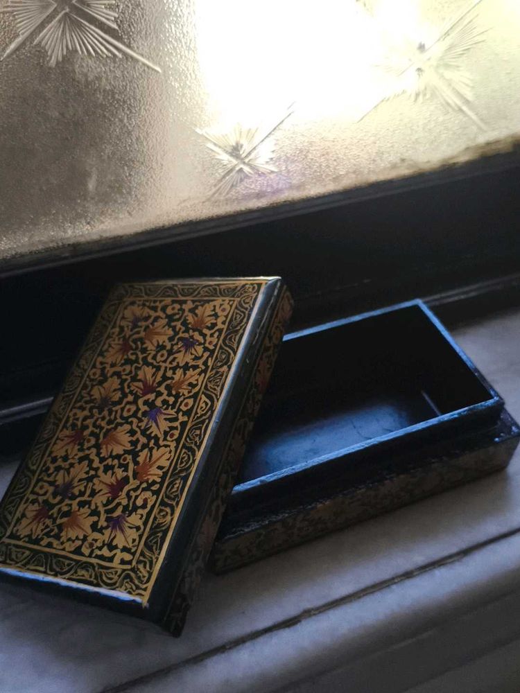 Vintage Decorative Trinket Box From Kashmir