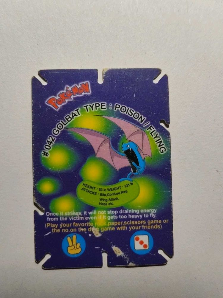Cheetos Pokemon Jenga Card - GOLBAT