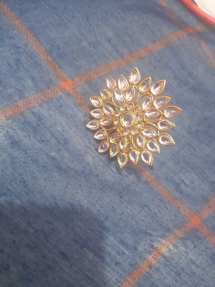 Stunning Kundan Flower Ring