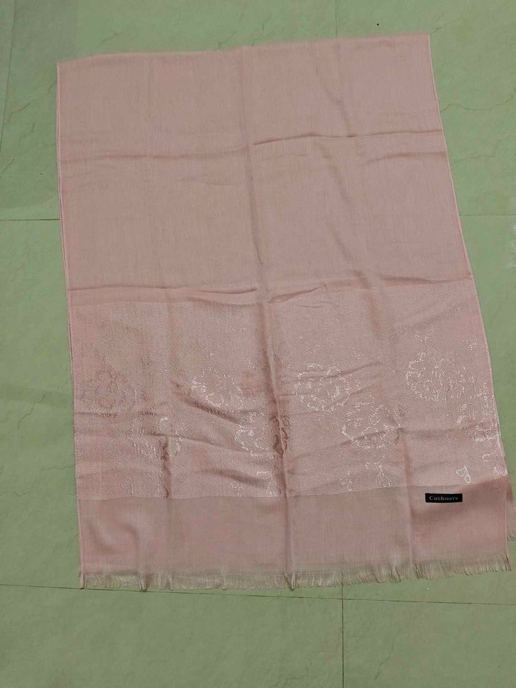 Elegant Pink Silk Scarf