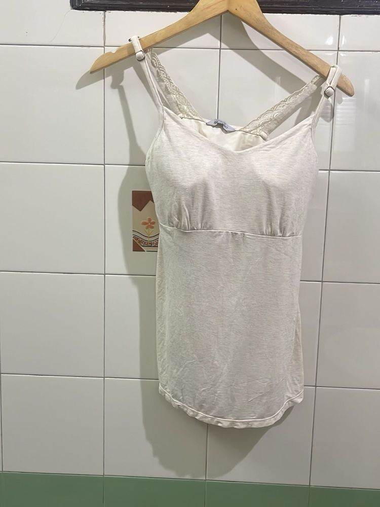 Comfortable Cream Camisole Top