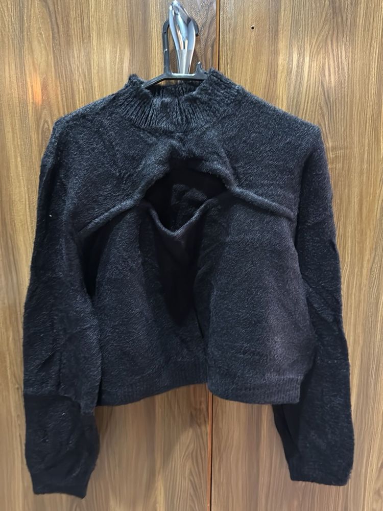 Cutout Knit Sweater