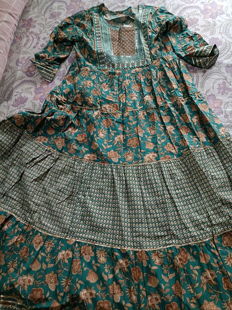 Floral Print Kurta Set