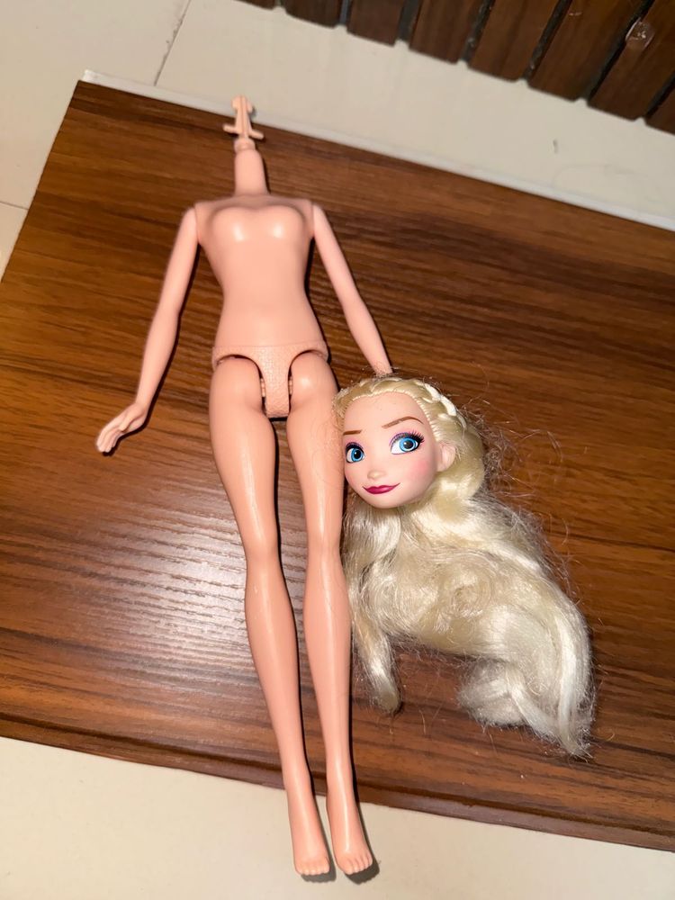 Disney Frozen Elsa Doll Head and Body