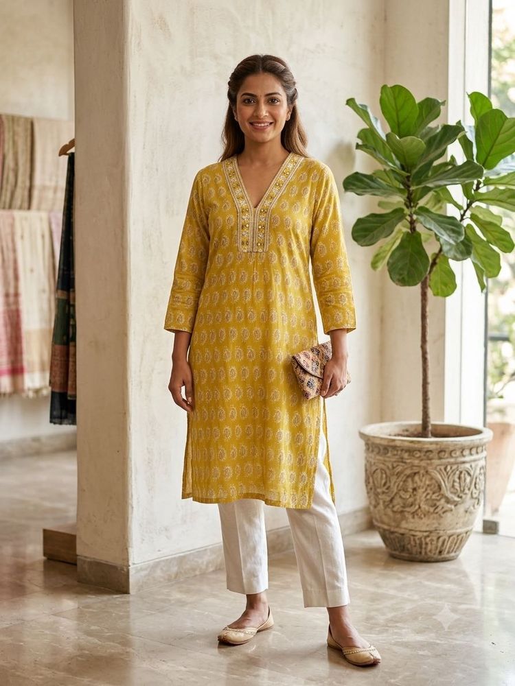 Buy 1 Kurta get one T-shirt Free(women’s)