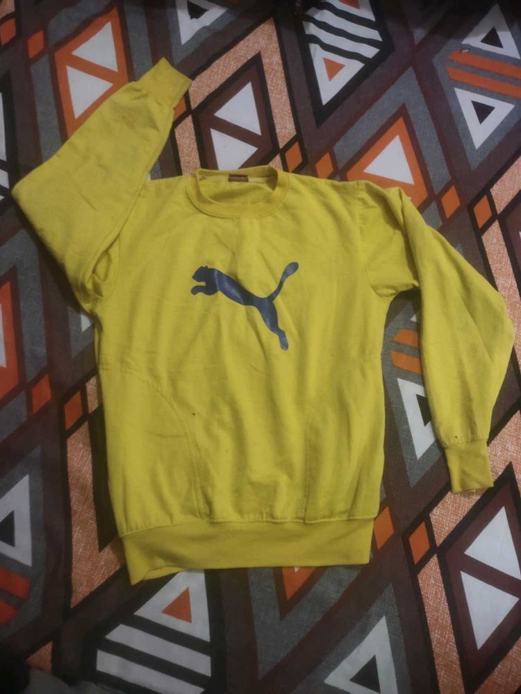 Yellow Puma Sweatshirt