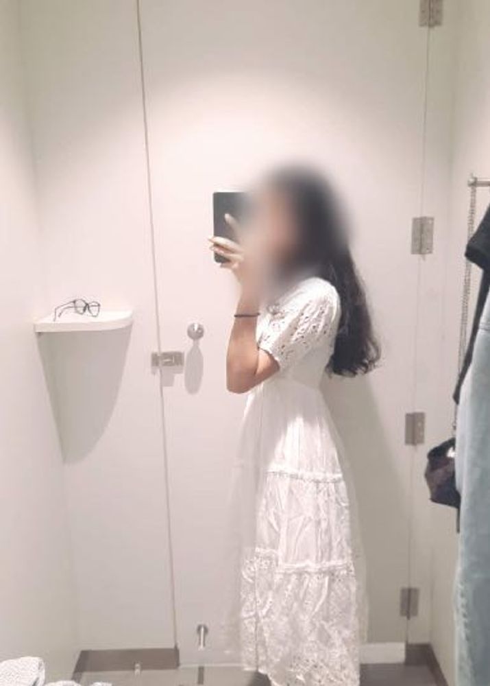 White Cotton Broderie Anglaise Dress Material