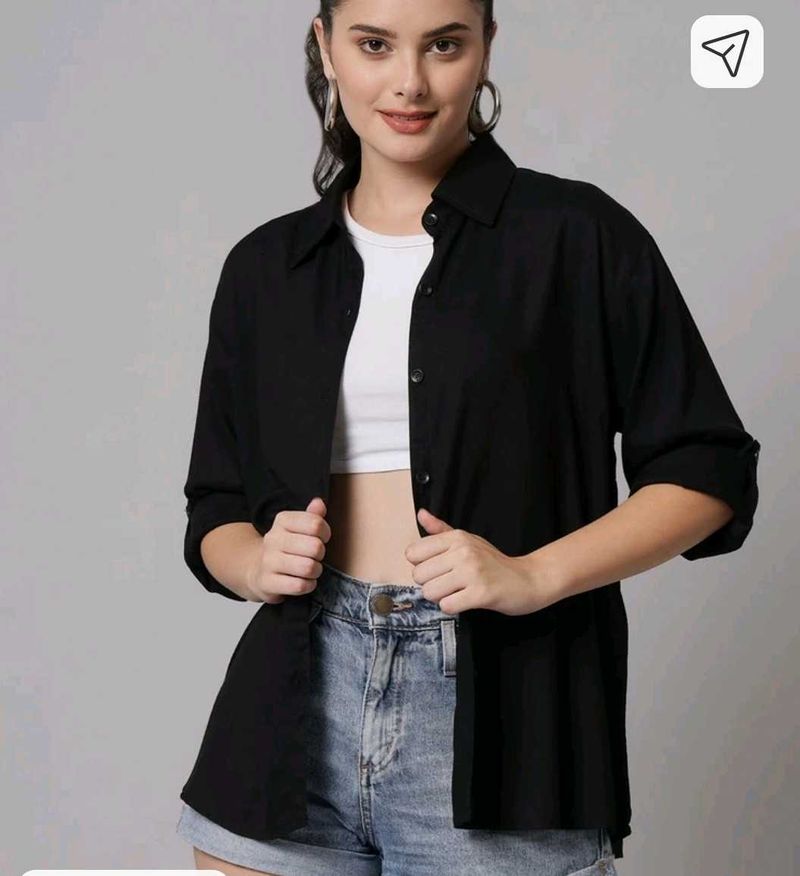 Black Oversized Shirt