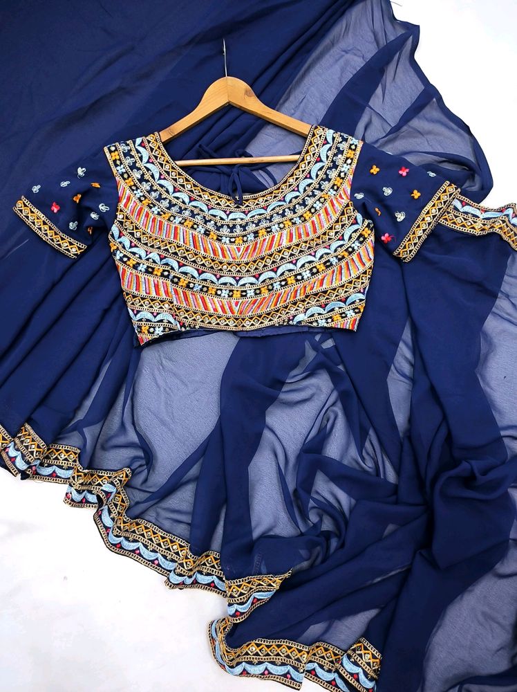 Superhit Ready to Wear Saree with Stitched Blous