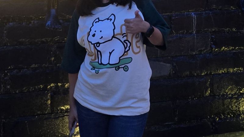 Cute Dog Skateboard T-Shirt
