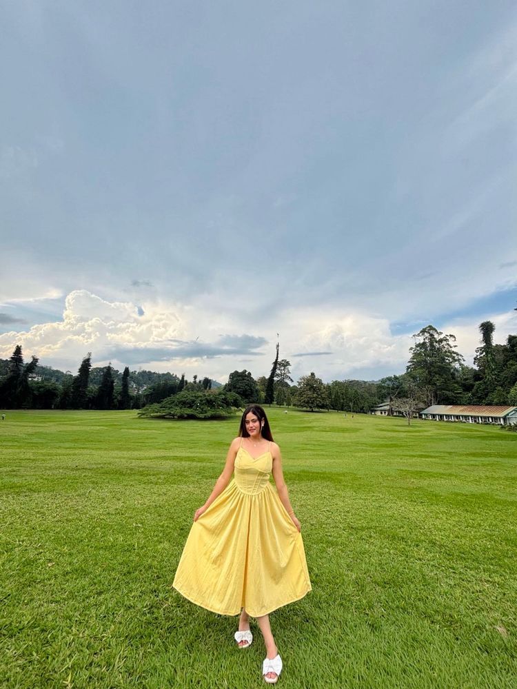 Yellow Summer Midi Dress