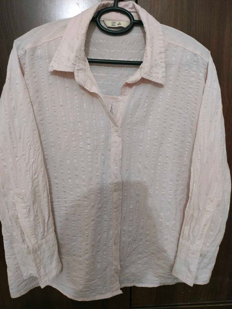 Elegant Pink Striped Shirt
