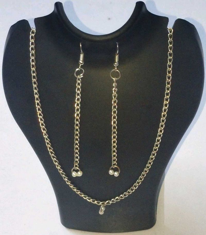 Neck chain,Eyerring Silver adjustable,British kore