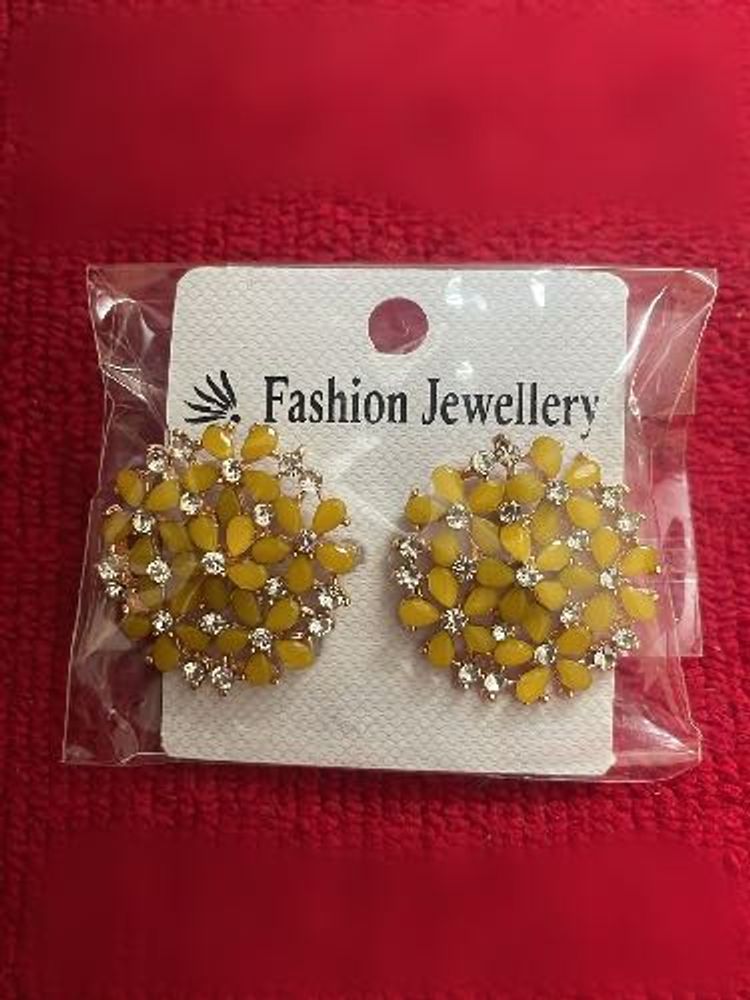 Fashion Jewellery Yellow Earrings