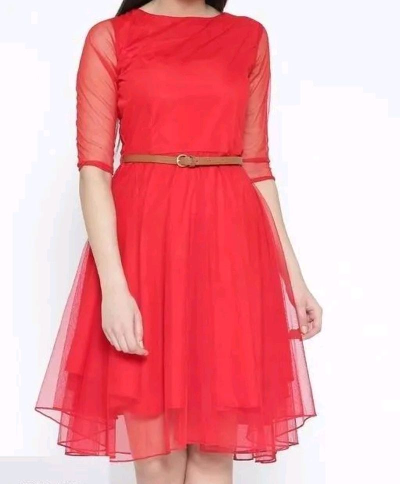 Beautiful Red Onepiece Dress