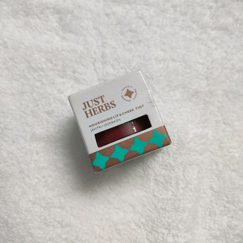 Just Herbs Lip &amp; Cheek Tint - Brick Red 4gm