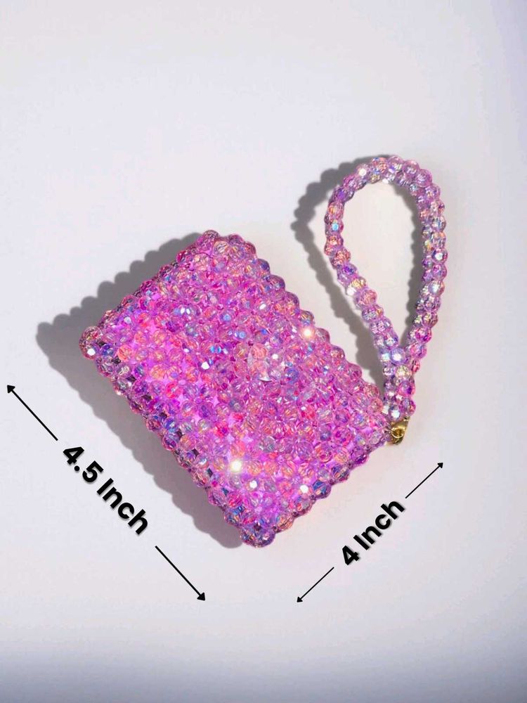Purple Bead Wallet