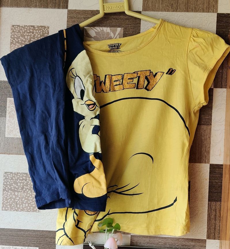 Looney Tunes Nightsuit 2 Piece Girls(7-8 Years)