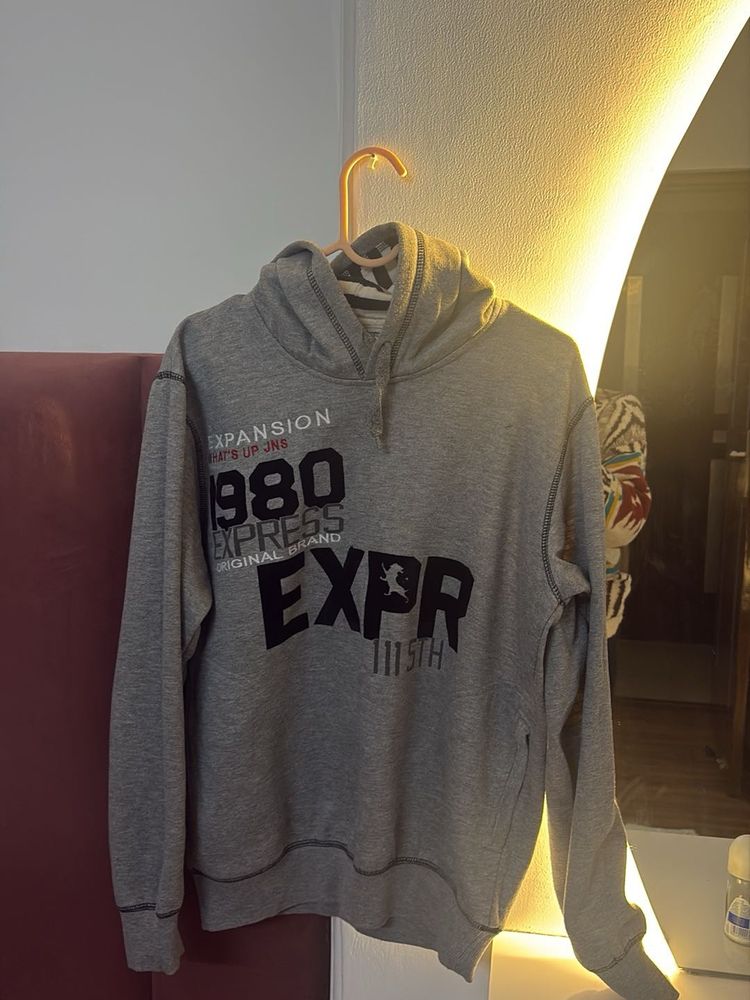 Gray Express Hoodie