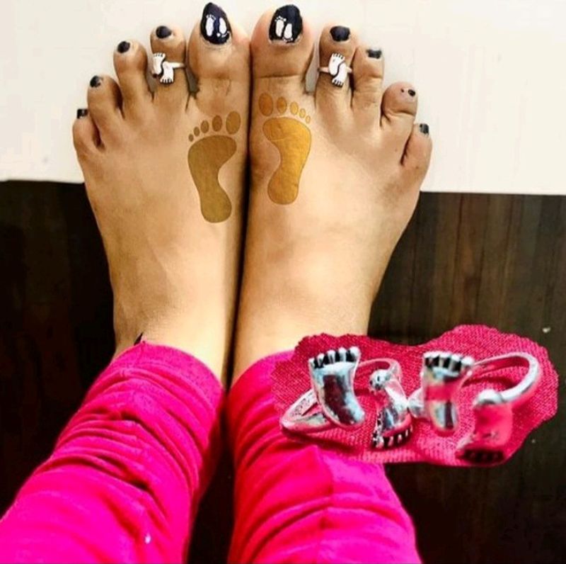 Baby Foot Silver plated Toe Rings