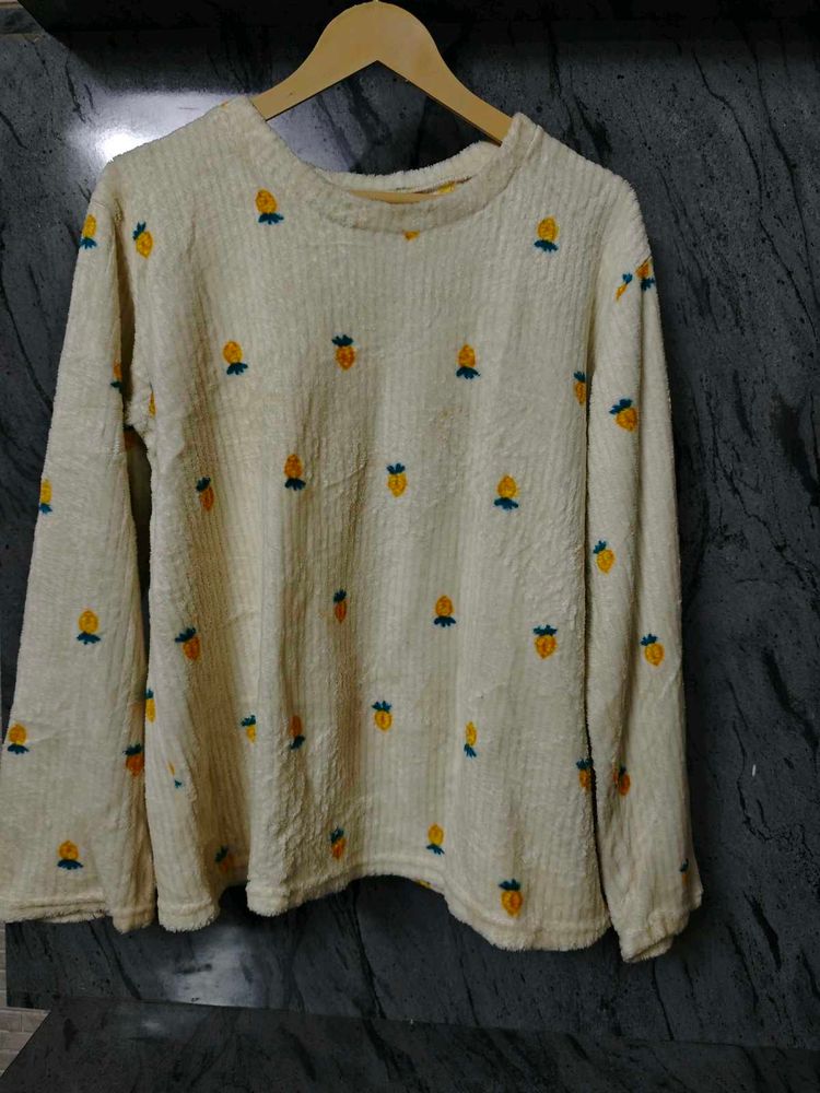 Cute Embroidered Long Sleeve Top