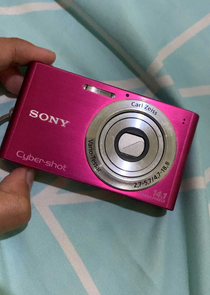Pink Sony Cyber-shot Camera
