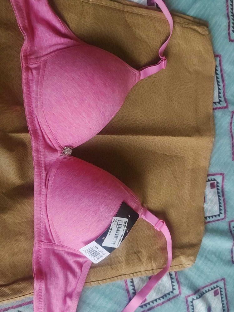 Pink Padded Bra with Tag