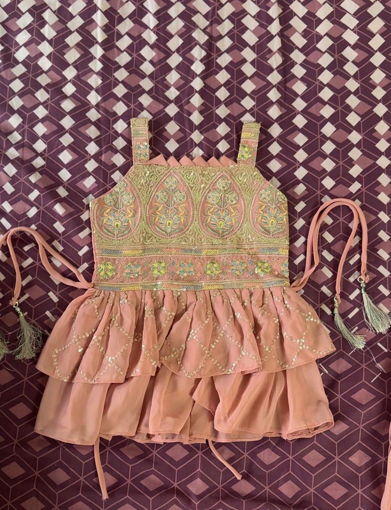 Girls' Embroidered Ethnic Style Top