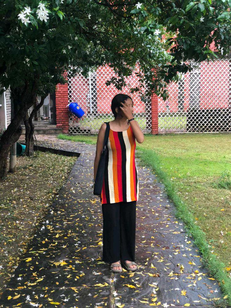 Colorful Striped Kurta Top