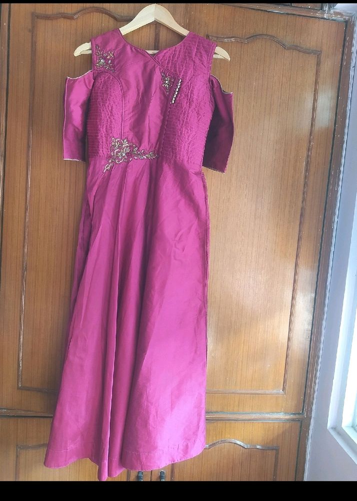 Raw Silk Gown
