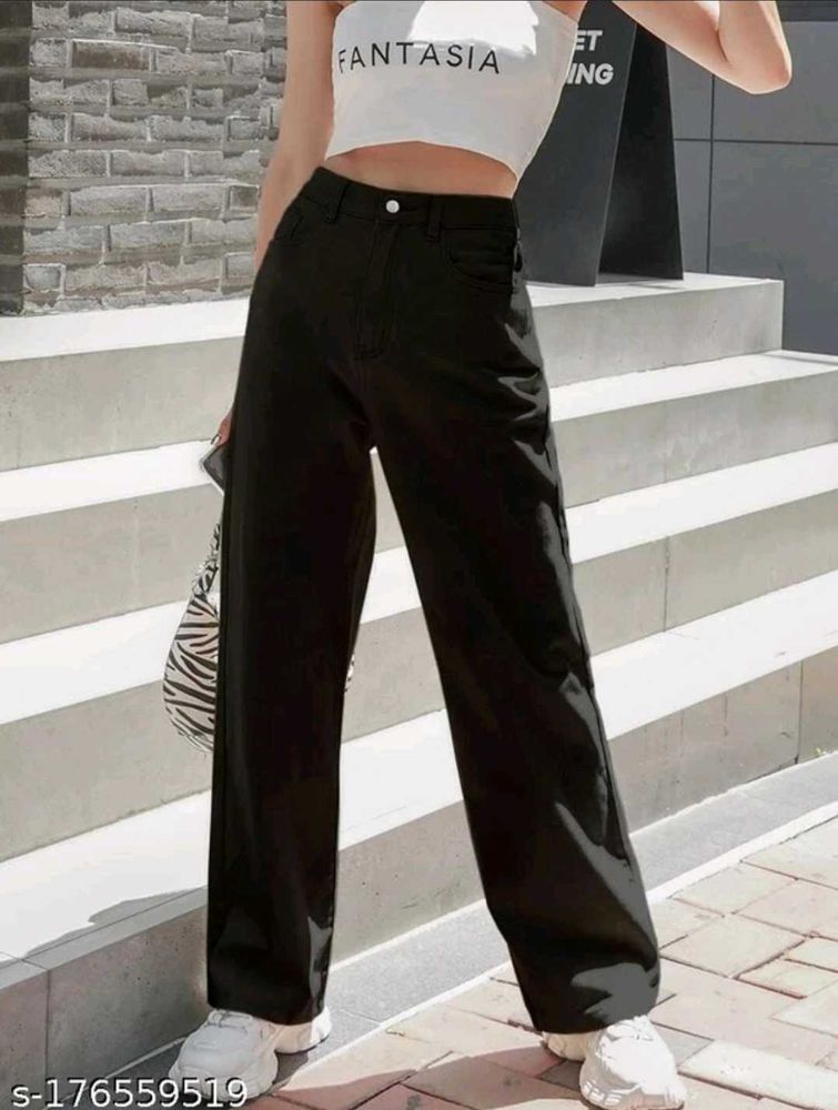 black straight fit jeans 👖