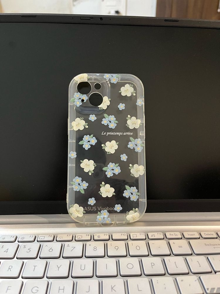 Cute Floral Clear Phone Case