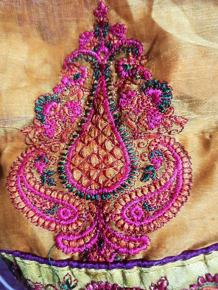 Embroidered Fabric Piece