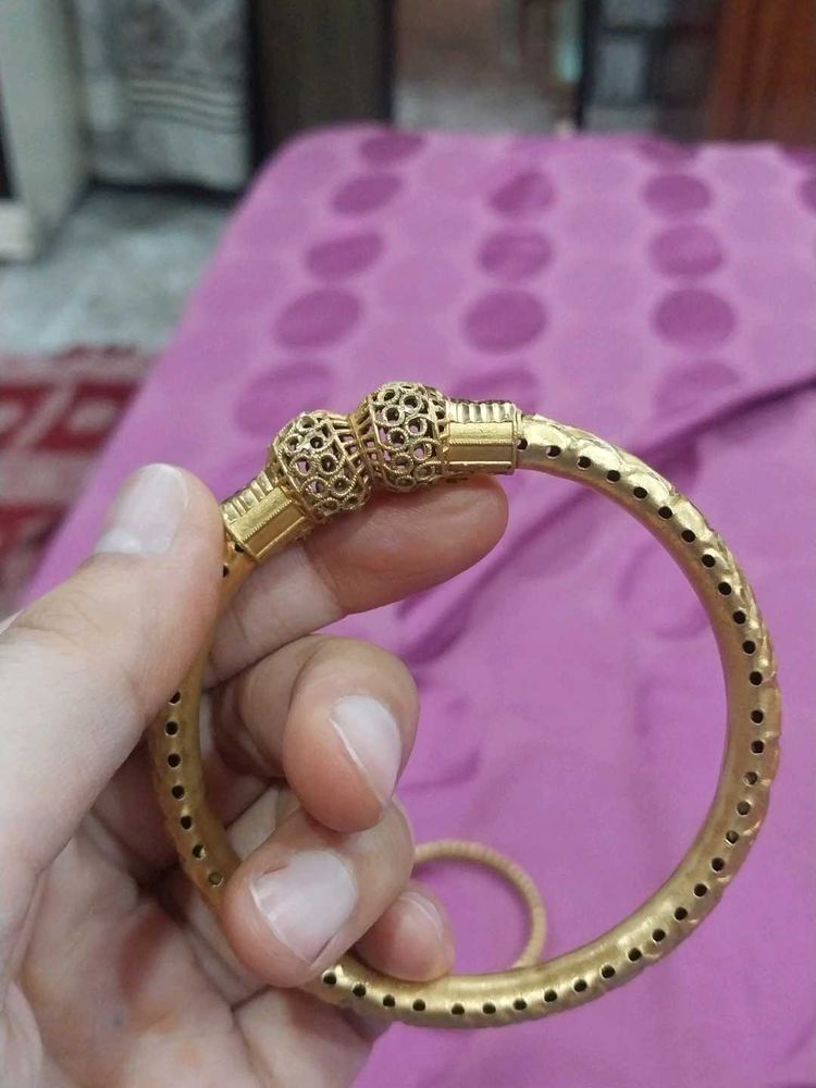 Ornate gold Tone Bangles