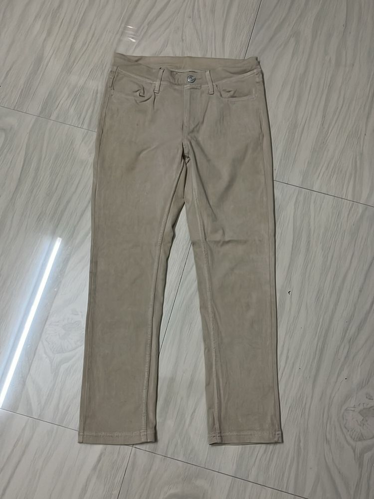 Beige Slim Fit Jeans