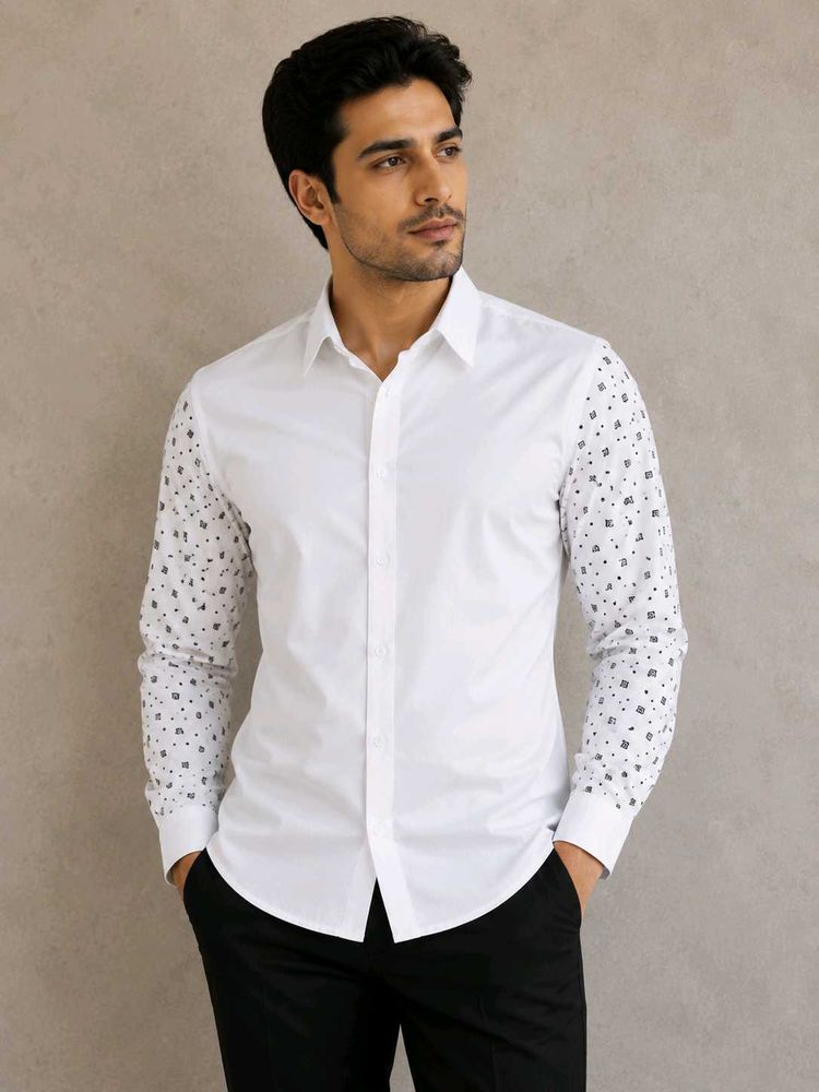 Classic White Shirt with a Twist
