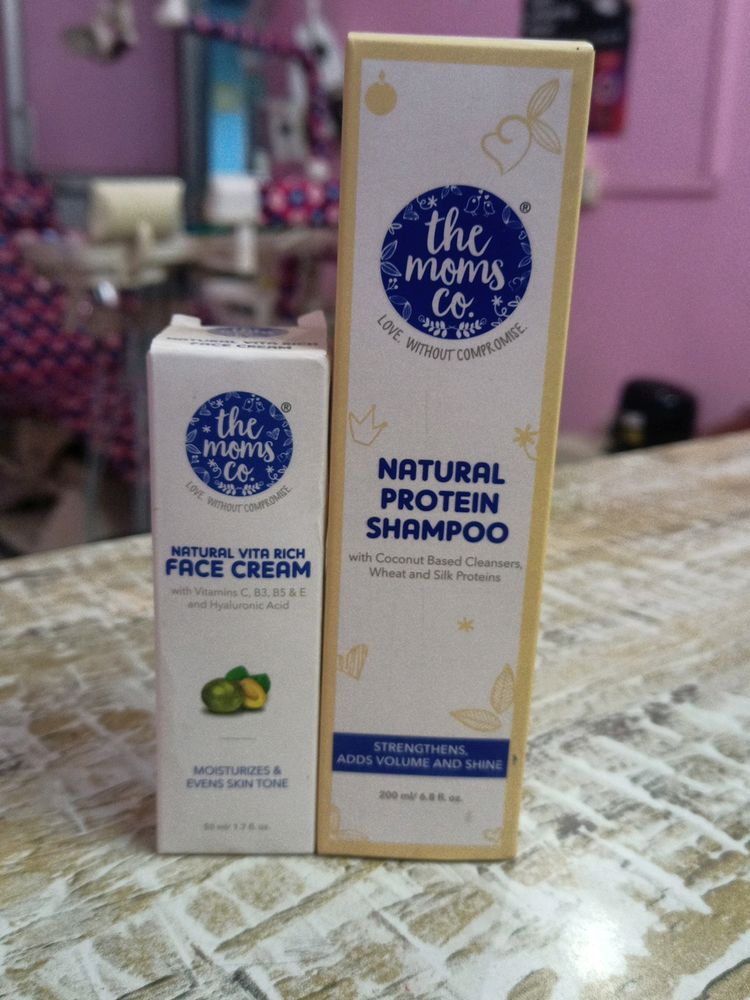 The Momsco Protein Shampoo And Face Cream