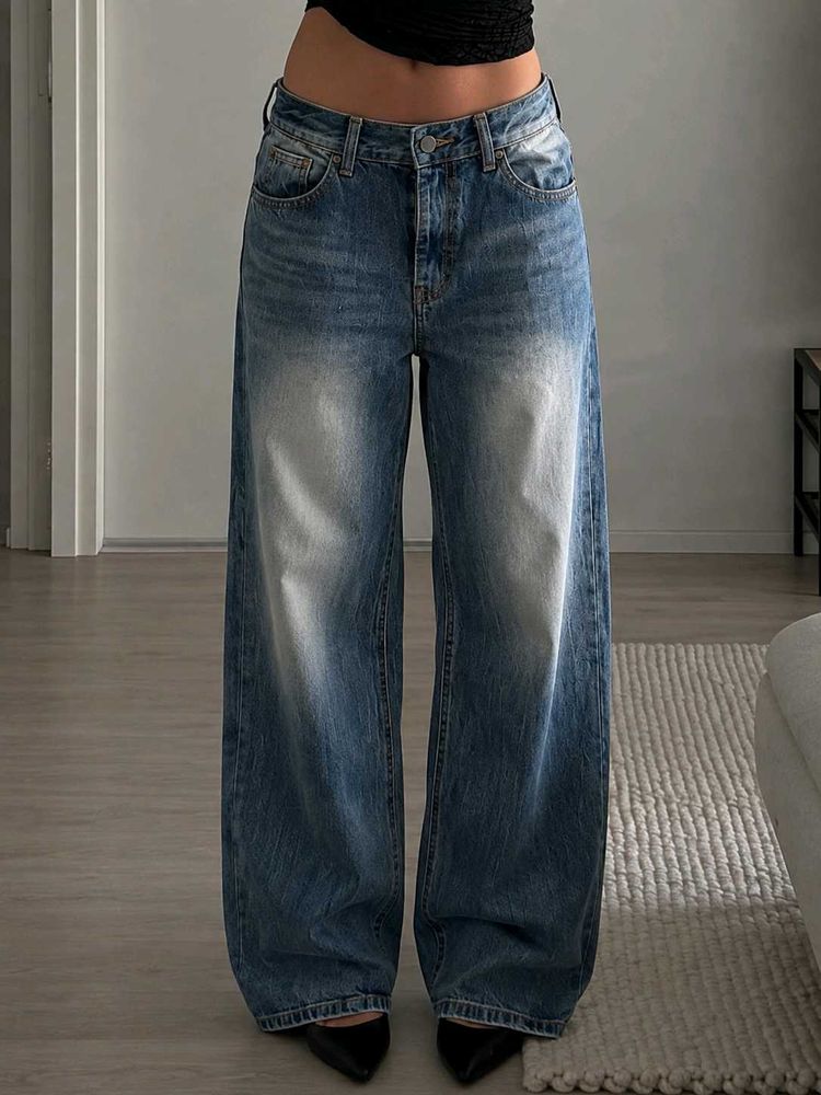 New Y2K Wide Leg Jeans