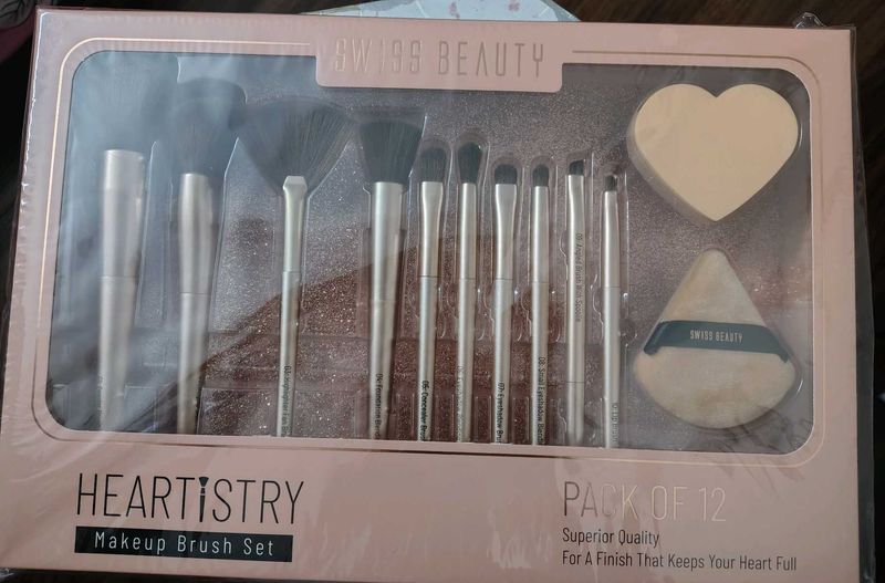 Swiss Beauty Makeup Brush Set - 12 Pcs