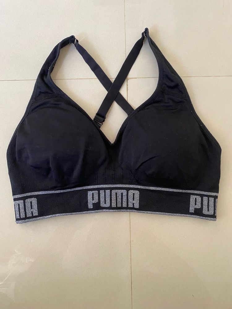 Puma Black Sports Bra