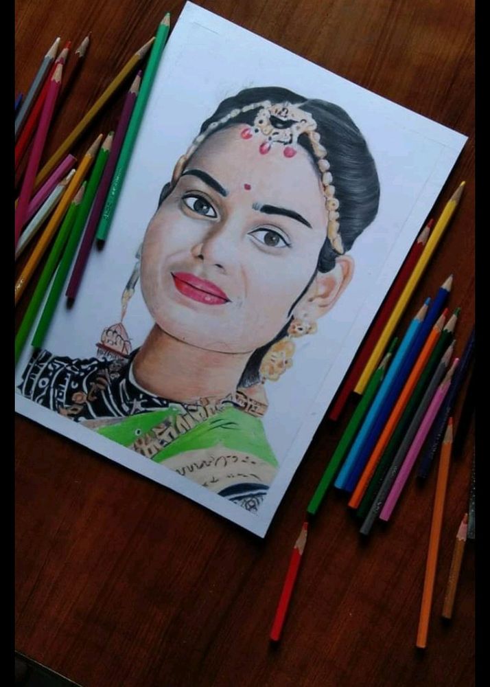 Color Full Art Work Handmade Draw