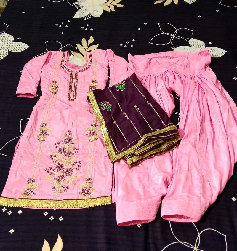 Elegant Pink Kurta Set with Dupatta