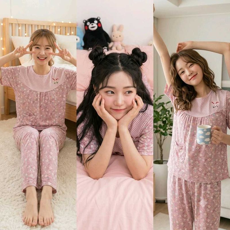 Bunny Floral Cozy Night Set 😴🥱