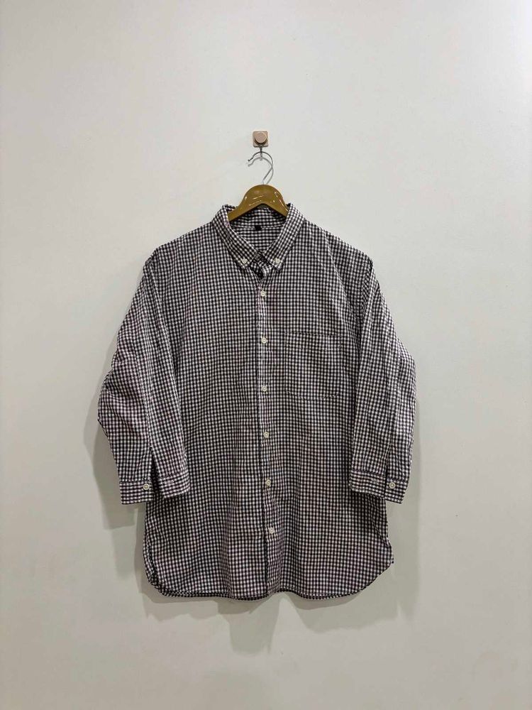 Men's Checked Button-Down Shirt
